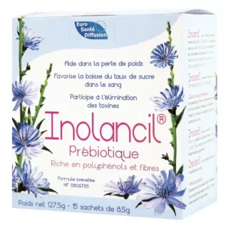 Inolancil minceur & détox prébiotique Phytofrance - Équilibre digestif - 15 sachets