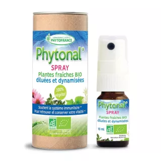 Spray buccal Phytonal aux plantes fraîches Bio Phytofrance - Défenses naturelles - 10ml