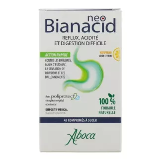 NeoBianacid acidité et reflux Aboca - Gastro-œsophagienne - 45 comprimés