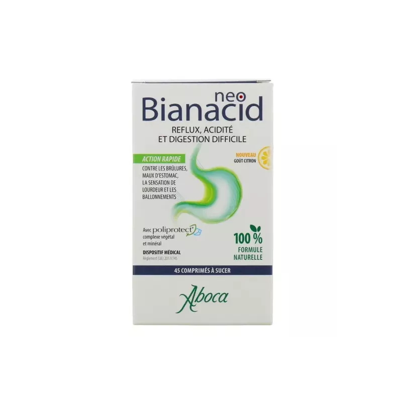 NeoBianacid acidité et reflux Aboca - Gastro-œsophagienne - 45 comprimés