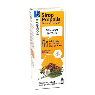 Biogaran Sirop Propolis toux sèche ou grasse - 150ml