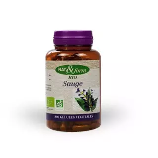 Nat et Form Sauge Bio 200Gélules