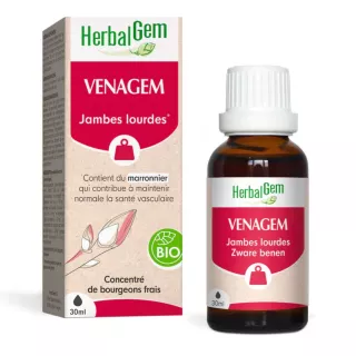 Complexe de bourgeons concentrés Bio VenaGem HerbalGem - Confort circulatoire des jambes - 30ml