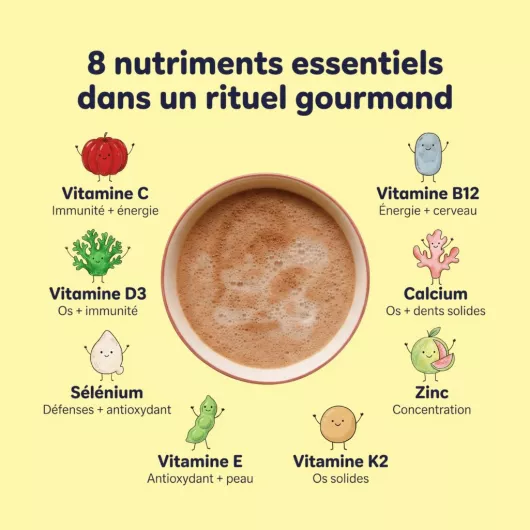 Poudre pour boisson instantanée choco noisette Bonjour Drink Kids - 15 portions