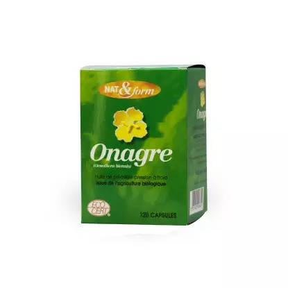 Nat et Form Huile D'Onagre 120 Capsules