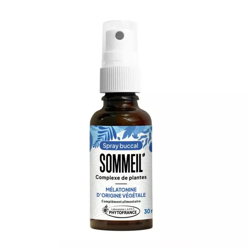 Spray buccal sommeil Bio à la mélatonine d'origine végétale Phytofrance- 30ml