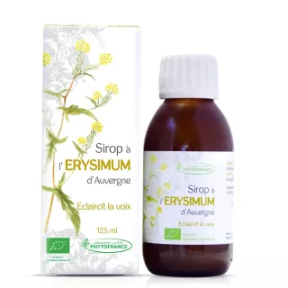 Sirop à l'Erysimum Bio Phytofrance - Confort gorge & voix - 125ml