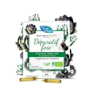 Doses nature Bio N°1 Phytofrance - Dépuratif foie - 18 ampoules de 10ml