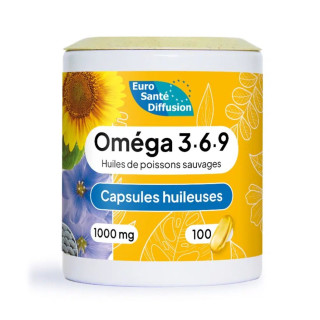 Capsules huileuses Super gamma linolenic Huiles de poissons sauvages Phytofrance - Acides gras essentiels - 100 capsules