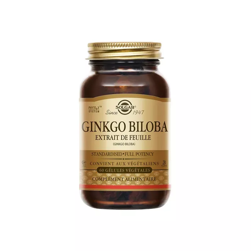 Solgar Ginkgo Biloba 60 gélules végétales