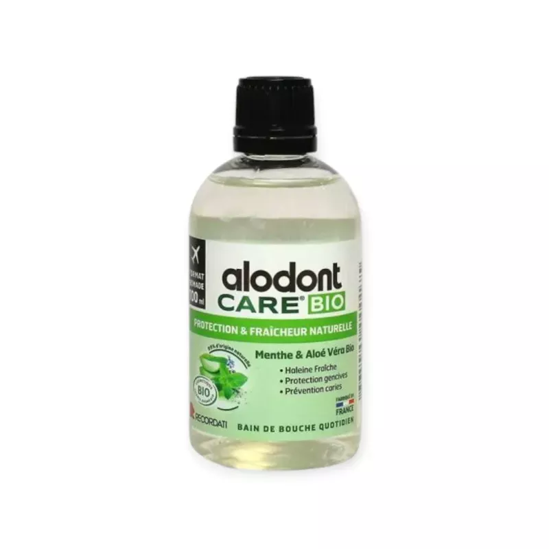 Bain de bouche Protection & Fraîcheur Naturelle Alodont Care Bio - 100ml