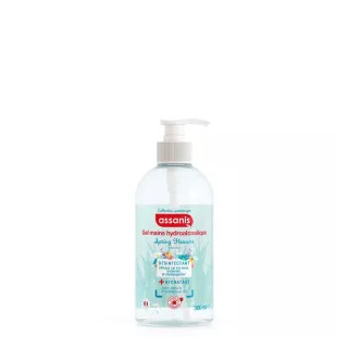 Assanis Gel hydroalcoolique sans rinçage mains - Senteur Spring Flowers - 500ml