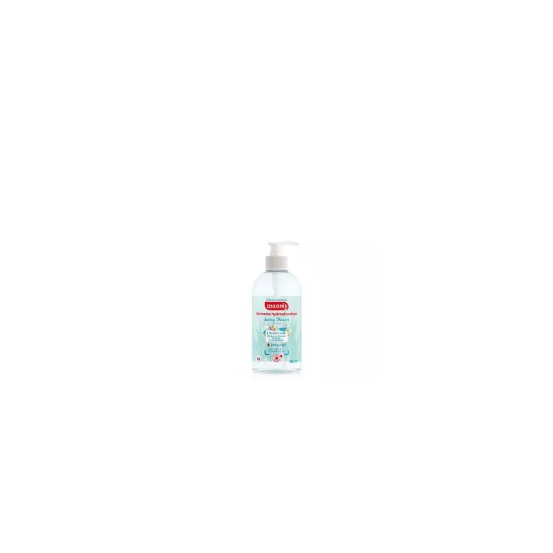 Assanis Gel hydroalcoolique sans rinçage mains - Senteur Spring Flowers - 500ml