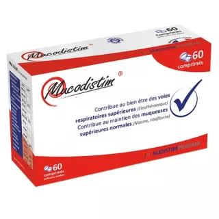 Mucodistim Audistimpharma - Mucosités et sécrétions - 60 comprimés