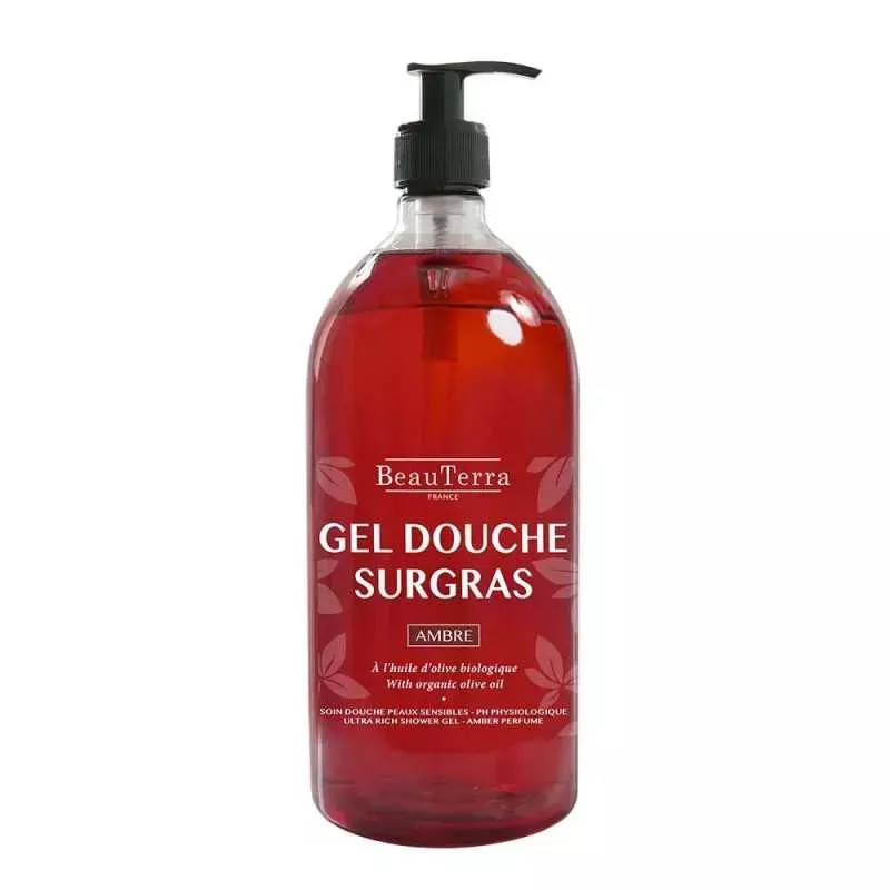 Gel douche surgras ambre BeauTerra - 1L