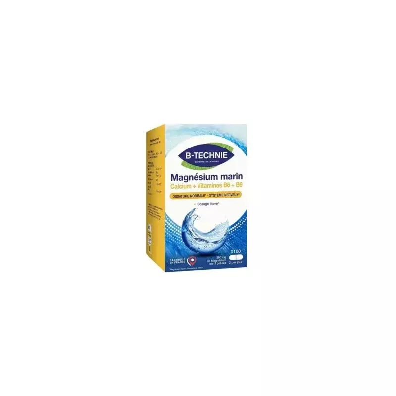 Magnesium + calcium 100 gélules Biotechnie