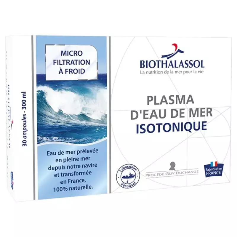 Biothalassol plasma isotonique 30 ampoules