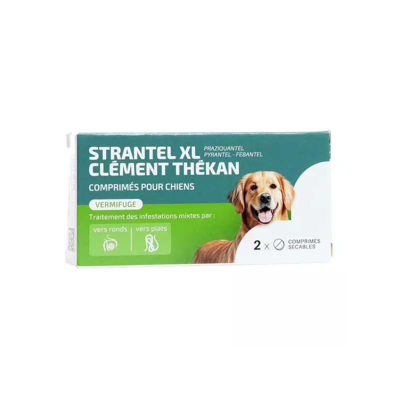Vermifuge chien XL Strantel de Clément Thékan - 2 comprimés