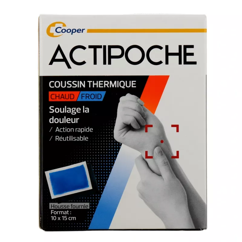 Actipoche Gel chaud froid 10 x 15 cm Cooper - Douleurs articulaires - 1 poche