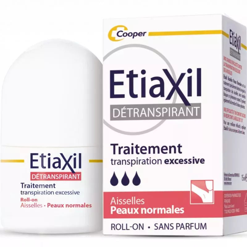 Détranspirant aisselles peaux normales roll-on Etiaxil - 15ml