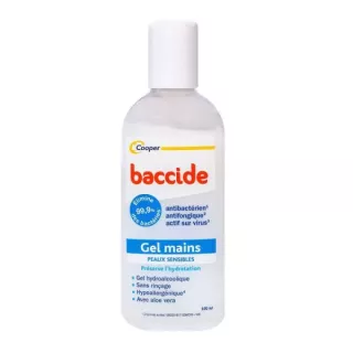 Cooper Baccide Gel Hydroalcoolique Peaux Sensibles 100ml