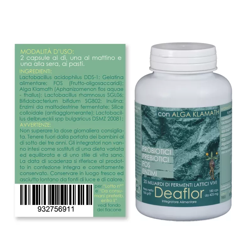Deakos Deaflor - Probiotiques & prébiotiques - 180 comprimés