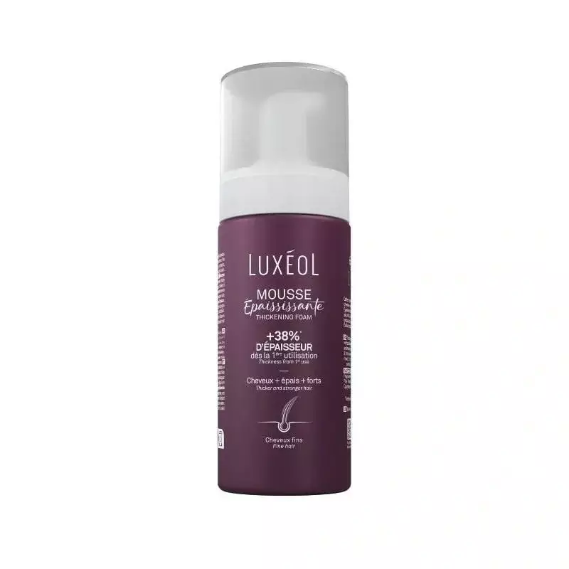 Flacon Luxéol Mousse Épaississante pour cheveux fins - 150ml, packshot produit volumisant capillaire