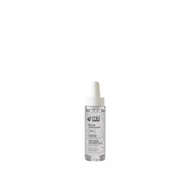 Packshot du flacon MKL Sérum Zacide Hyaluronique 3% - 30ml, sérum hydratant anti-âge avec acide hyal