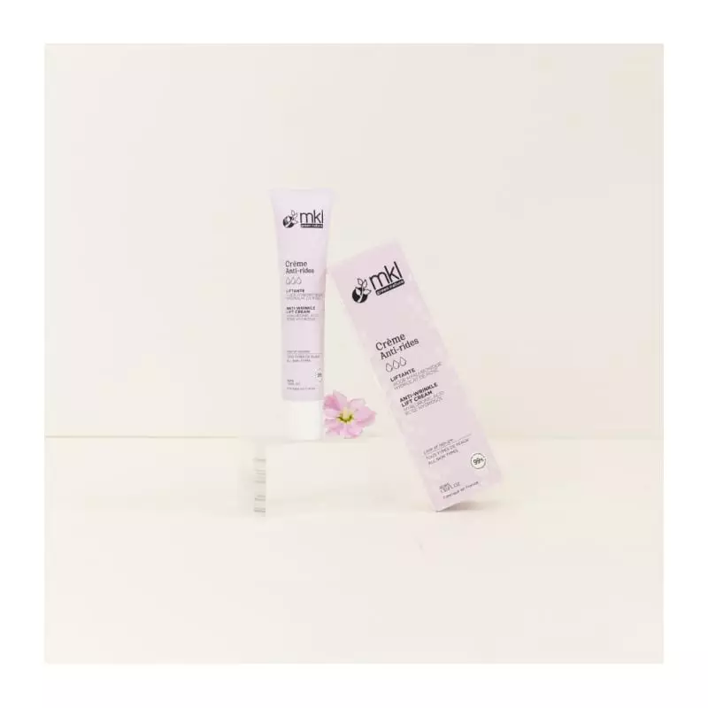 Packshot de la MKL Crème Anti-Rides Liftante Bio pour peaux matures - 40ml, pot élégant de crème ant