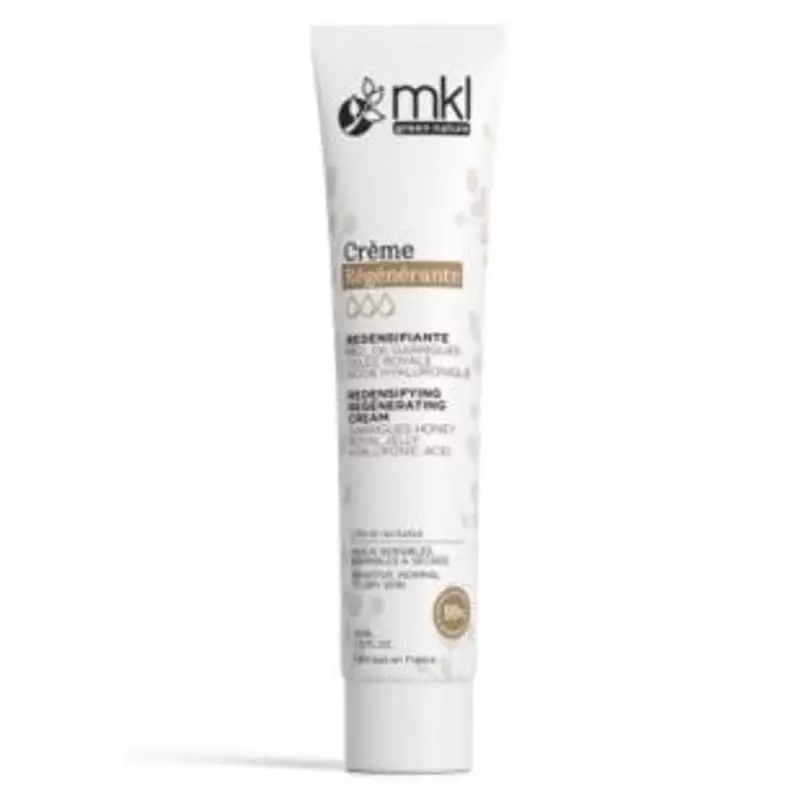 Packshot de la MKL Crème Régénérante Redensifiante au Miel Bio et Gelée Royale - 40ml, flacon crème 