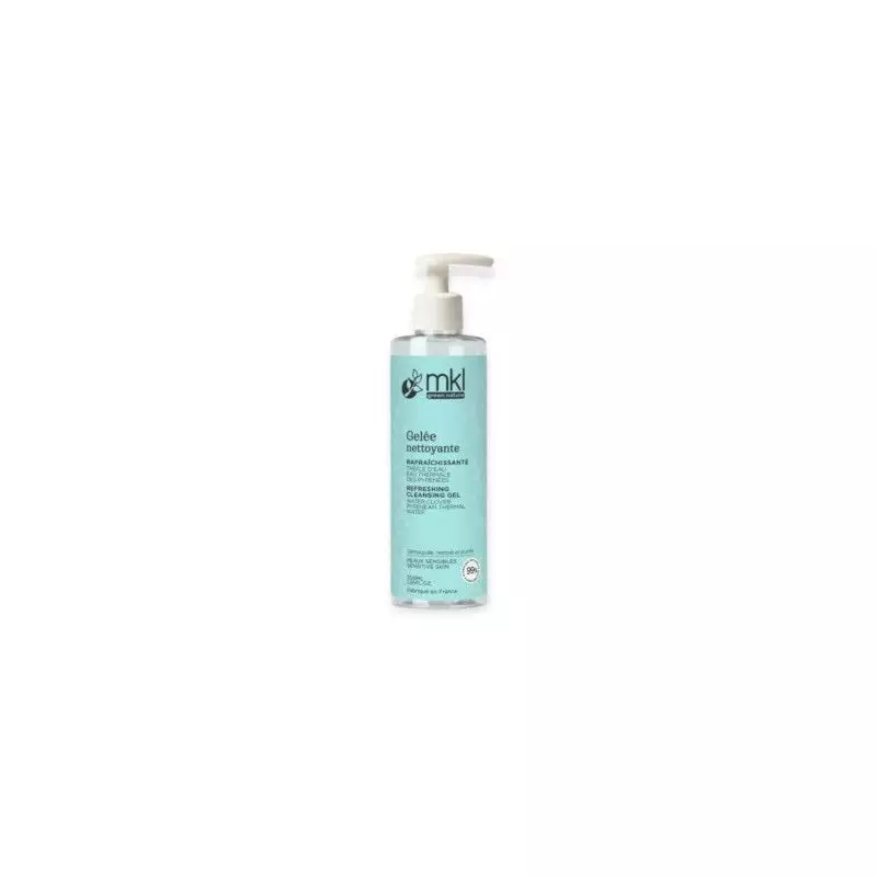 Packshot du flacon MKL Gelée Nettoyante Visage et Yeux au trèfle d'eau - 200ml, gelée rafraîchissant