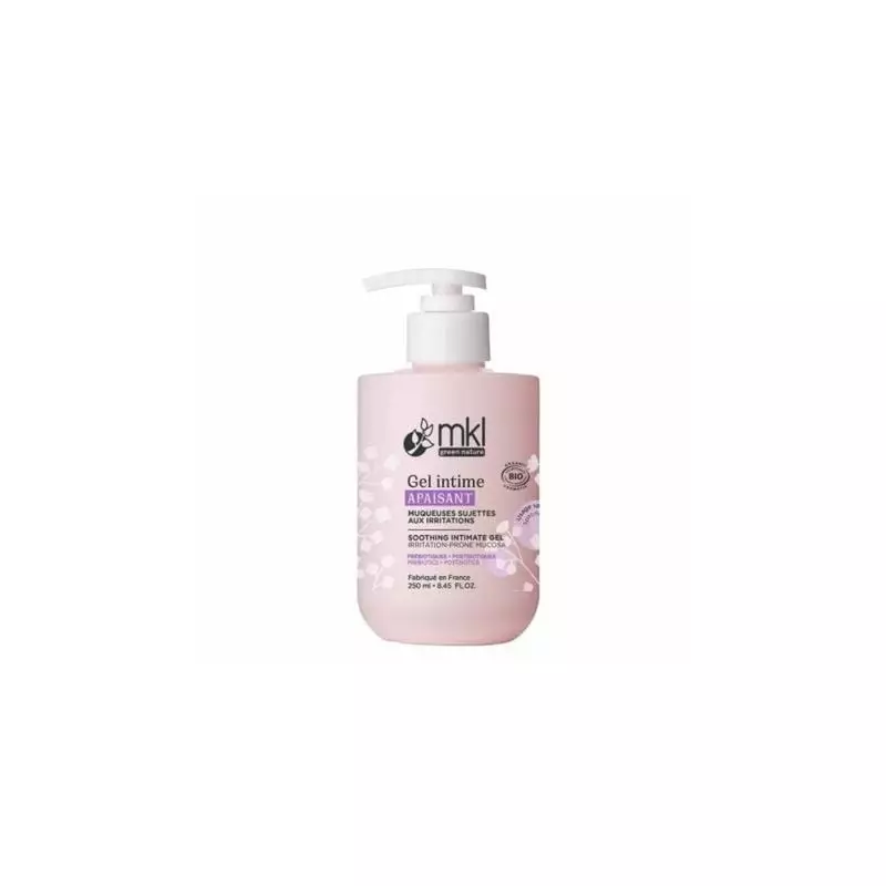 Flacon-pompe MKL Gel Intime Apaisant Bio à l'aloe vera et calendula - 250ml, soin intime apaisant po