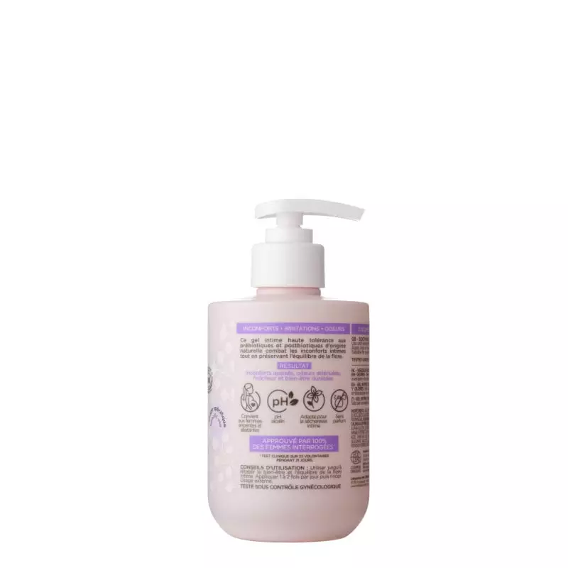 Packshot du MKL Gel Intime Apaisant Bio à l'aloe vera et calendula - 250 ml, flacon-pompe pour soin 