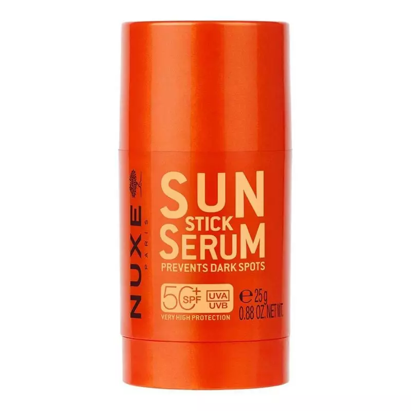 Packshot du NUXE Stick Sun Serum SPF50+ - 25g, stick solaire haute protection SPF50+ format compact 