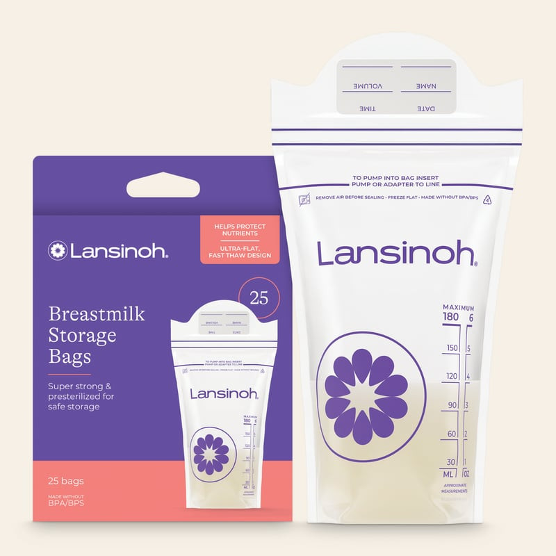 Packshot Forceone - Sachets de conservation du lait maternel - 25 pièces, sachets 180 ml sans BPA, é