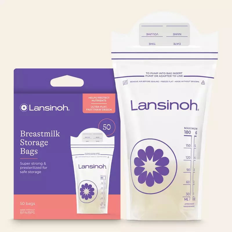 Packshot Forceone - Sachets de conservation du lait maternel - 25 pièces, sachets transparents 180 m