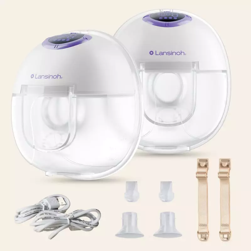 Packshot du tire-lait mains libres double électrique sans tubes FORCEONE - 1 Pièce, avec coupelles s