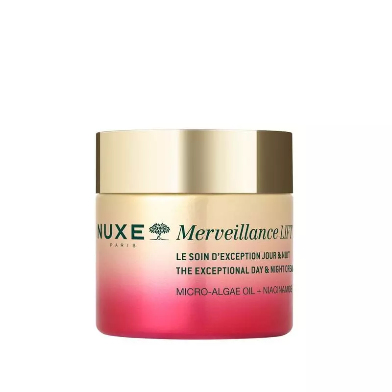 NUXE Merveillance Lift Soin Exception jour et nuit 75 ml en pot luxueux avec base dégradé rose-trans