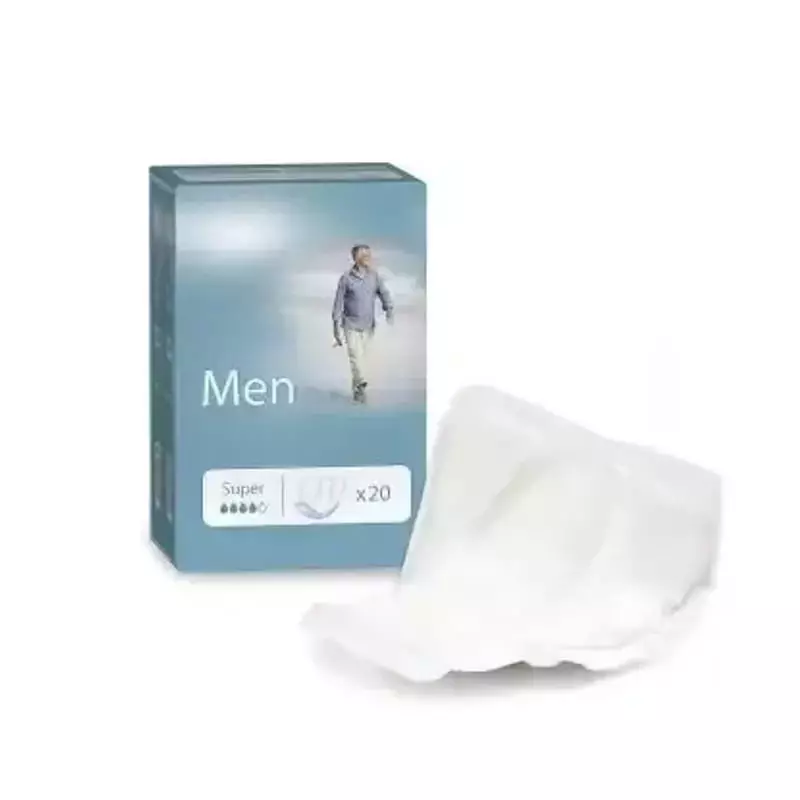 Gros plan du pack VIVA MEN 5G X20 à gauche avec boîte bleue et silhouette masculine, et protection a