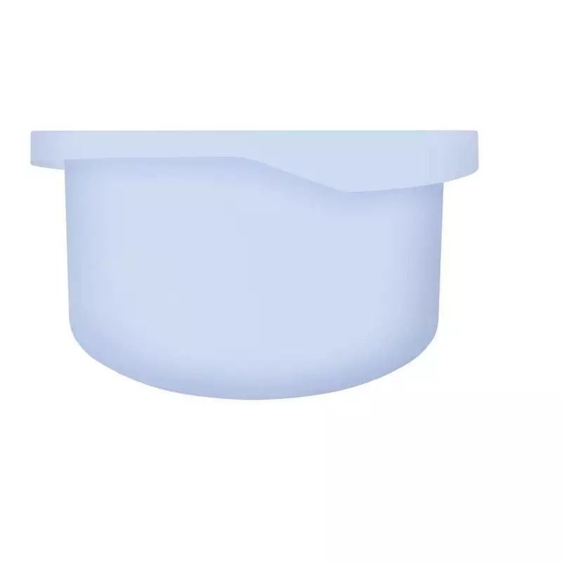 Couvercle de pot blanc SVR Densitium Baume Nuit Recharge avec base bleu clair.