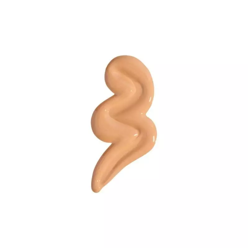Vue intérieure de la boîte Erborian avec tube CC Crème Doré et Super BB Concealer Doré sur fond rose