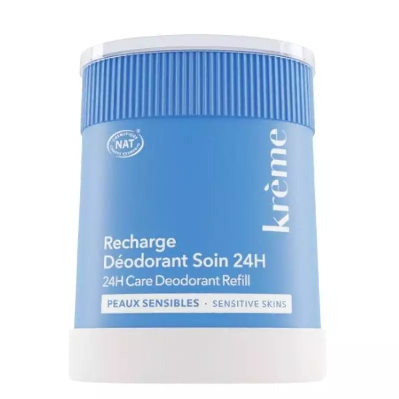 Krème 1181934 éco-recharge stick déodorant 50g, formule probiotique naturelle pour peaux sensibles