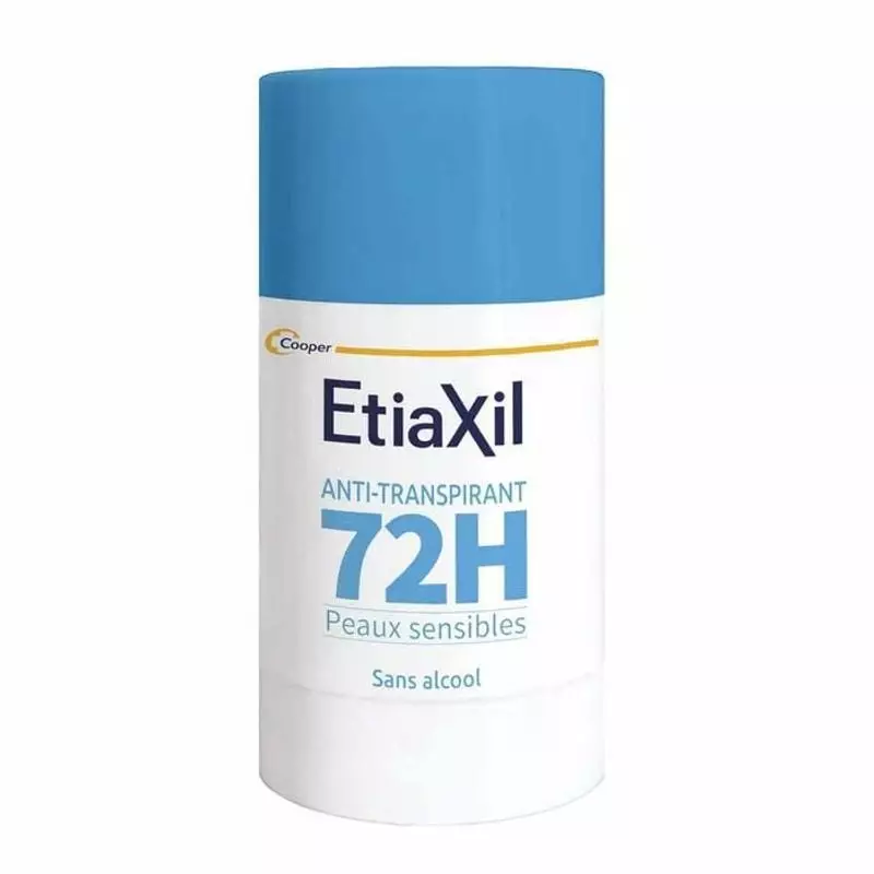 Packshot du stick déodorant anti-transpirant Etiaxil 1181929 à protection 72h, formule neutre.