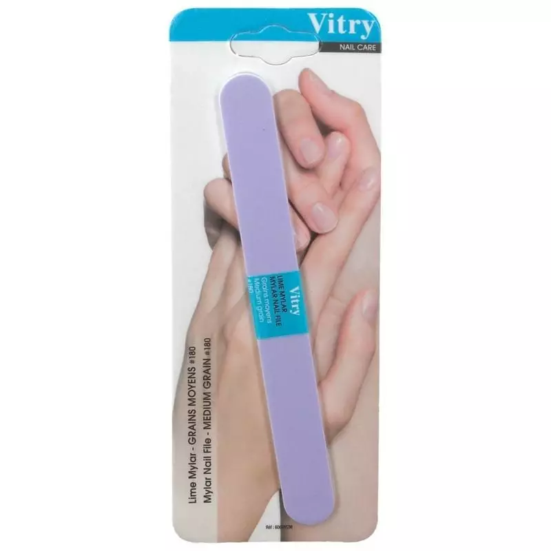 Vitry 1409872 Lime à ongles en mousse Mylar grain 180 moyen - vue de face