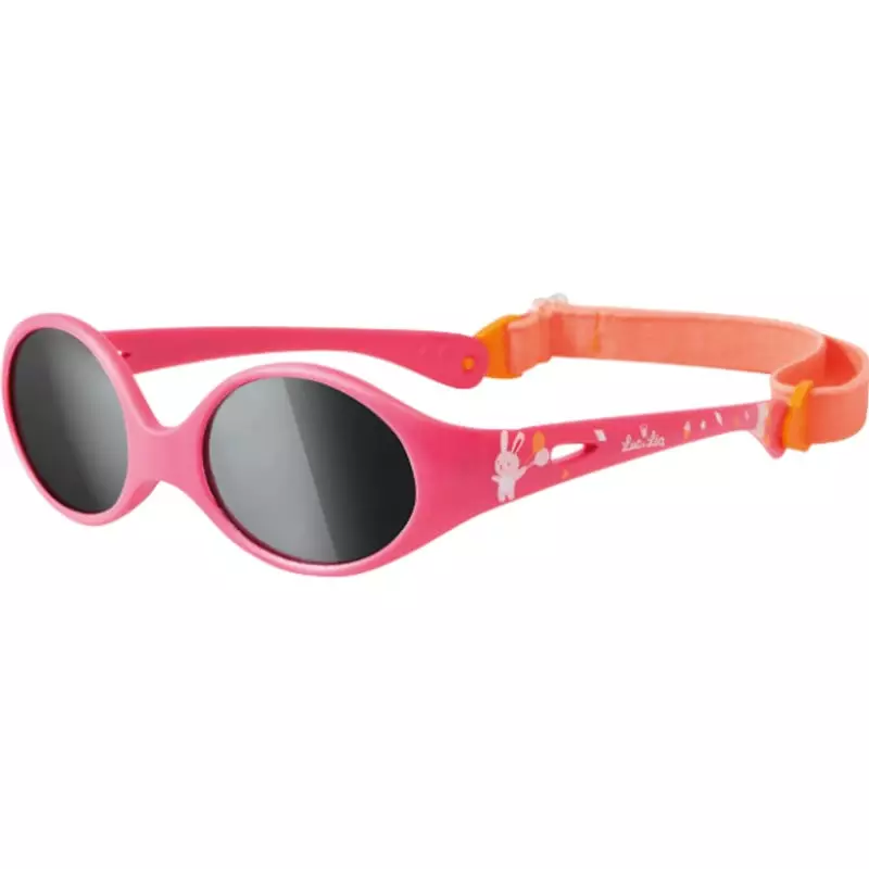 Gros plan des lunettes de soleil Luc et Léa 1409835 montrant l'attache du bandeau élastique easy cli