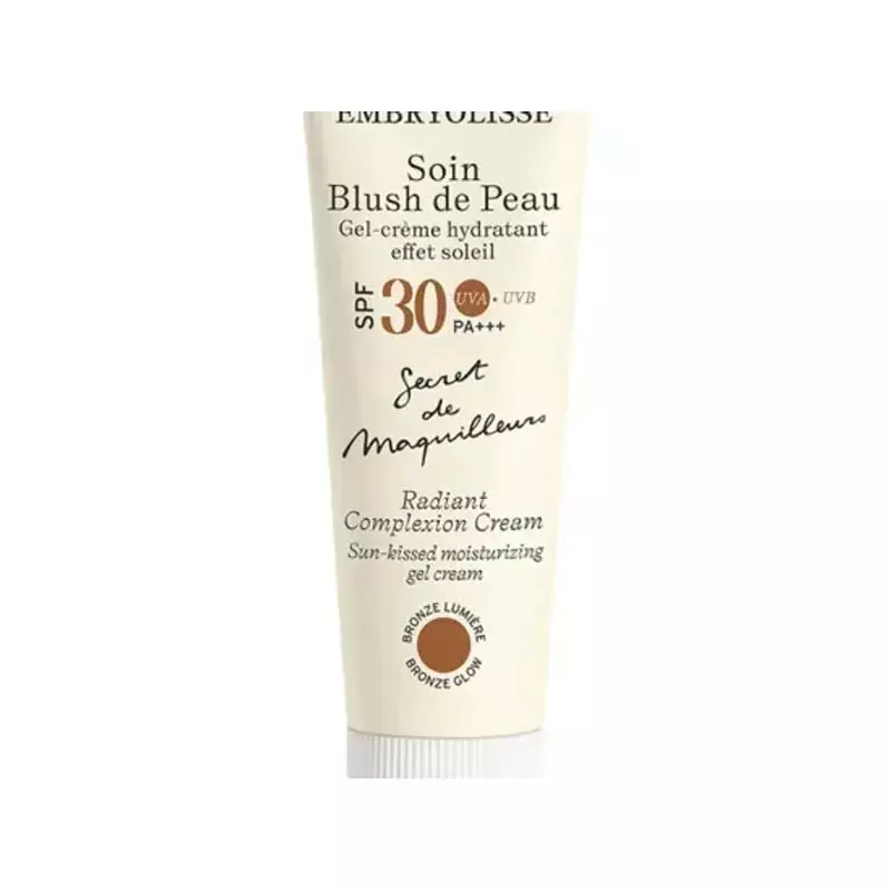Embryolisse 1409822 crème-gel hydratant teinté SPF30 emballage tube sur fond blanc.