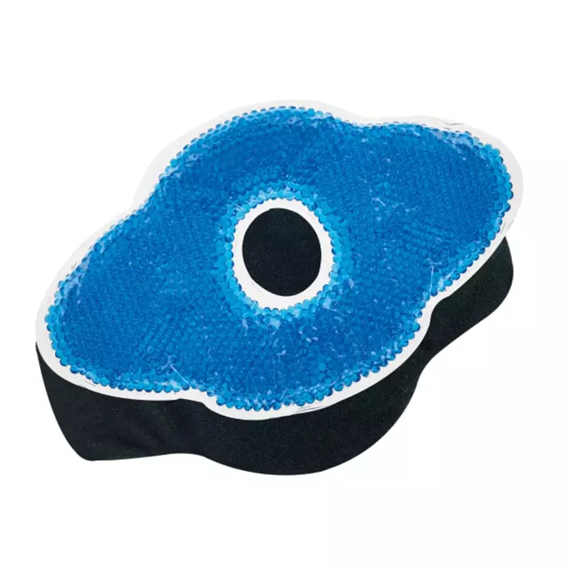 Coussin thermique Cooper 1409817 pour genou, vue latérale montrant sa conception flexible