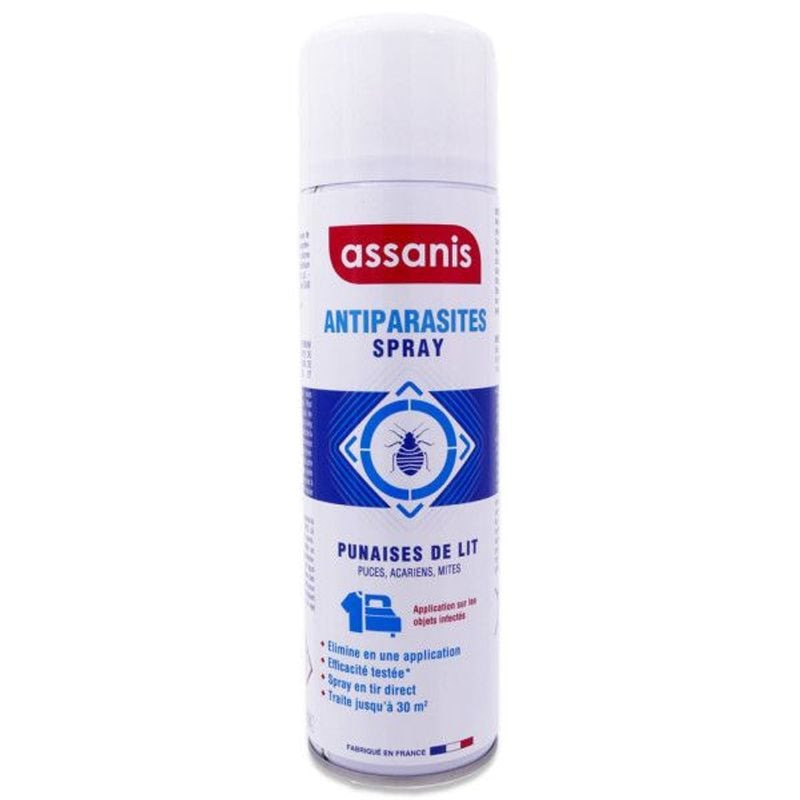 Assanis Antiparasites Spray Punaises de Lit 500ml bombe insecticide contre les punaises de lit, acar
