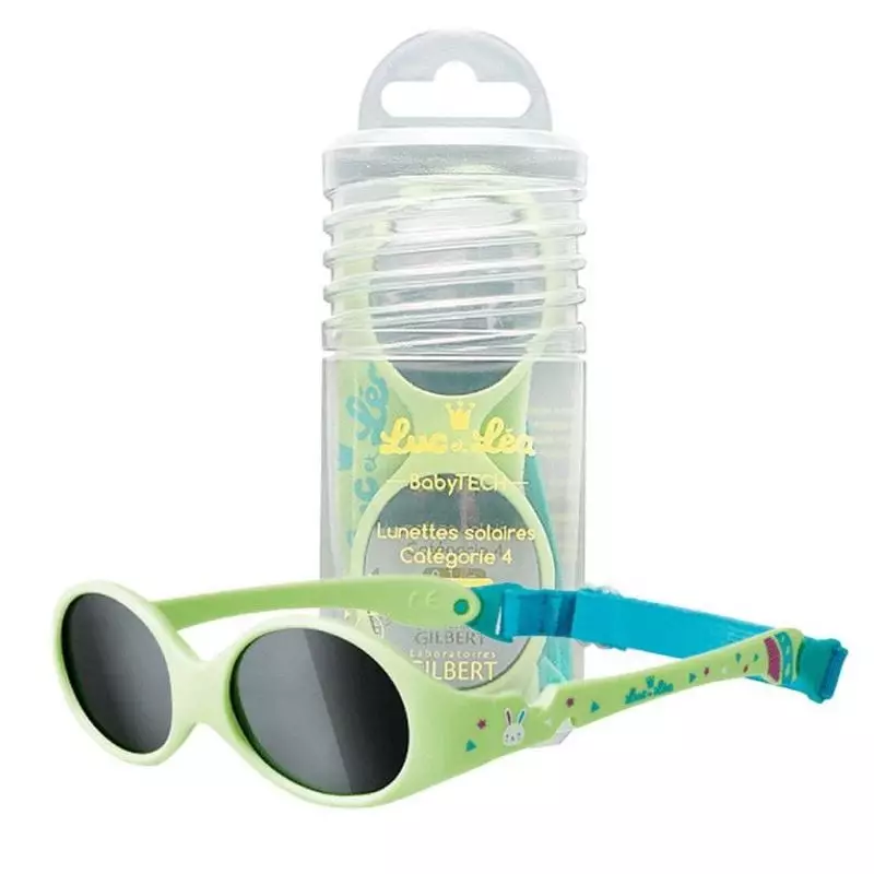 Lunettes de soleil pour bébé avec étui en tissu inclus pour le rangement