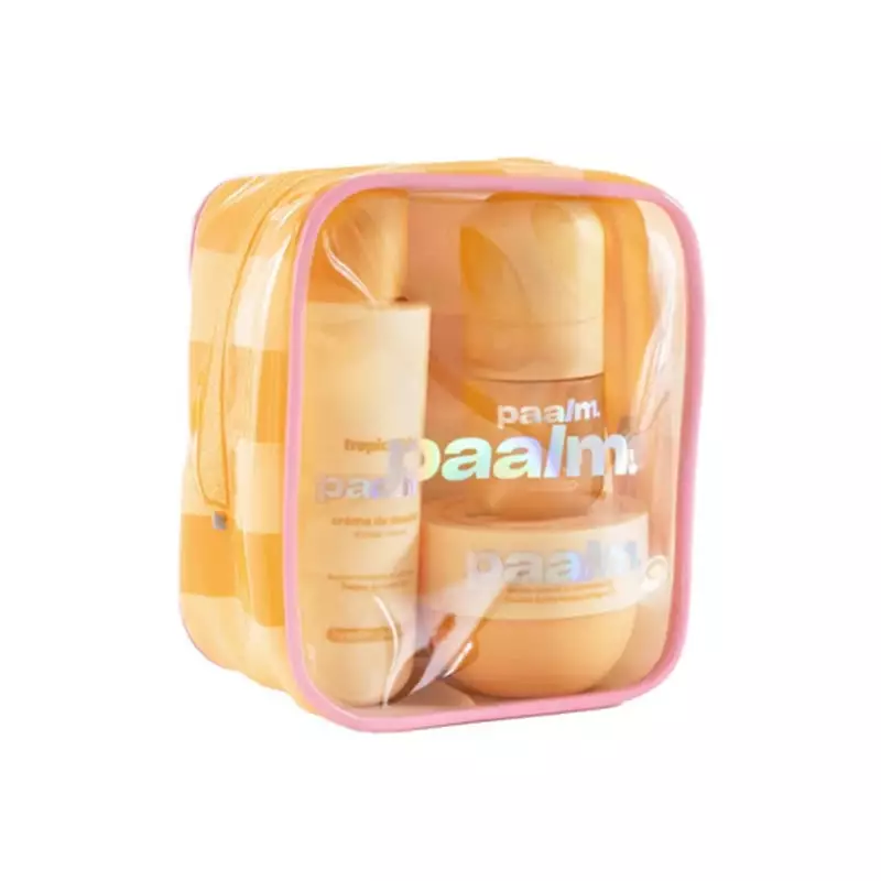 Packshot du PAALM Coffret découverte Tropical Kiss - 3 soins corps voyage avec crème douche, crème c